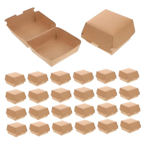 TOPPERFUN 30stücke Hamburger Verpackungsboxen Kraftpapier Lebensmittelecht Tragbar Und Leicht Für Takeout Und Fast Food Für Snacks Und Desserts Für Veranstaltungen Und Restaurants TOPPERFUN 30stücke Hamburger Verpackungsboxen Kraftpapier Lebensmittelecht Tragbar Und Leicht Für Takeout Und Fast Food Für Snacks Und Desserts Für Veranstaltungen Und Restaurants von TOPPERFUN