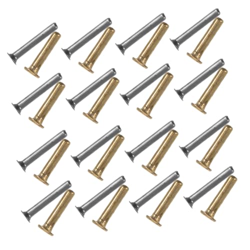 TOPPERFUN 32 Stück Teiliges Reparatur Regenschirme Stabile Rohrstifte und Nieten für Falt Klappschirmrahmen Einfache Montage ohne Werkzeug Langlebige Verbindungselemente für von TOPPERFUN