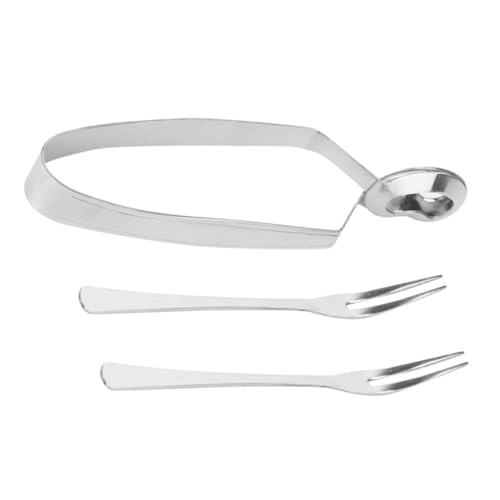 TOPPERFUN 3Stücke Escargot Zangen Teiliges mit Gabeln und Clip Ergonomisches Design für Französische Sushi und Muscheln Langlebig und Rostfrei TOPPERFUN 3Stücke Escargot Zangen Teiliges mit Gabeln und Clip Ergonomisches Design für Französische Sushi und Muscheln Langlebig und Rostfrei von TOPPERFUN