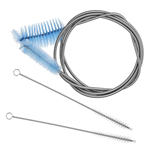 TOPPERFUN 3Stücke Teiliges Rohrreinigungsbürsten Set Flexible Nylonbürsten für Effektive Rohr und Strohreinigung Langlebig und Robust für Enge Rohre und Gebogene Leitungen von TOPPERFUN