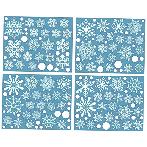 TOPPERFUN 4 Blätter Schneeflocken Fensteraufkleber Selbstklebende Weihnachtsdekor Sticker für Wiederverwendbar Einfache Anwendung Rückstände für Fenster und Schaufenster TOPPERFUN 4 Blätter Schneeflocken Fensteraufkleber Selbstklebende Weihnachtsdekor Sticker für Wiederverwendbar Einfache Anwendung Rückstände für Fenster und Schaufenster von TOPPERFUN