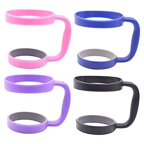 TOPPERFUN 4 Griffe für Becherflaschen Getränkehalter zum Mitnehmen cupholder mug holder Campingzubehör Tasse Griffe für Reisebecher Bierkruggriffe handhaben kaltes Getränk von TOPPERFUN