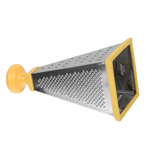 TOPPERFUN 4 Multifunktion Ale Reibe Gemüse -slicer Aktenvernichter Mehrzweck-gemüseschneider Käsereibe Schnitte Entkernerschneider Salat Reibe Küche Reiben Kartoffel Gelb Rostfreier Stahl von TOPPERFUN