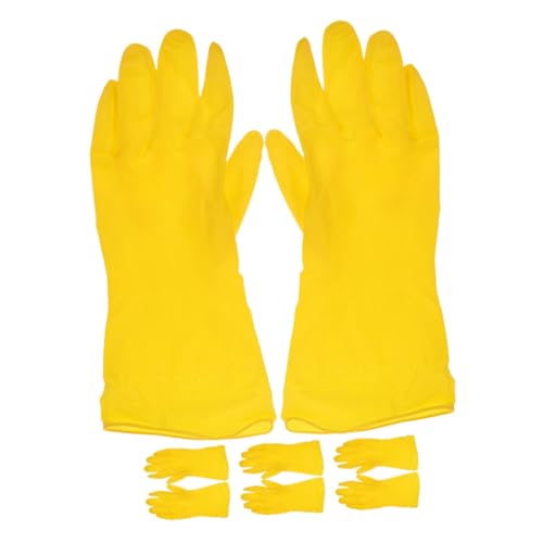 TOPPERFUN 4 Paare PVC Küchenhandschuhe für Geschirrspülen Wiederverwendbar Ölresistent Rutschfest Extra Lang für Optimalen Schutz bei Hausarbeit und Küchenreinigung Praktische TOPPERFUN 4 Paare PVC Küchenhandschuhe für Geschirrspülen Wiederverwendbar Ölresistent Rutschfest Extra Lang für Optimalen Schutz bei Hausarbeit und Küchenreinigung Praktische von TOPPERFUN