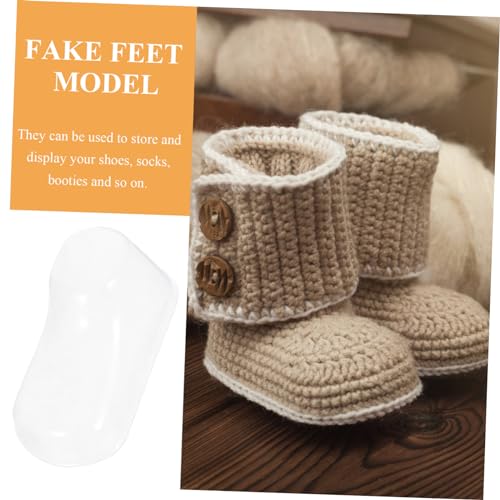 TOPPERFUN 4 Sätze Ledersocken Kleinkindschuhe Schaufensterpuppe Fußdisplay Sockenmodell Präsentationsständer Babysocken Kleinkindfüße Modell Babyschuh Display Former 50 Stück * 4 von TOPPERFUN