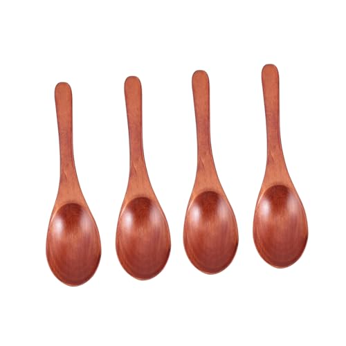 TOPPERFUN 4 Stk. Teiliges Leichte Ergonomische Holzlöffel für Dessert und Suppe Gesundes Tragbares Design Rustikaler Stil Komfortabler Griff Vielseitig Einsetzbar für Kuchen und Getränke TOPPERFUN 4 Stk. Teiliges Leichte Ergonomische Holzlöffel für Dessert und Suppe Gesundes Tragbares Design Rustikaler Stil Komfortabler Griff Vielseitig Einsetzbar für Kuchen und Getränke von TOPPERFUN