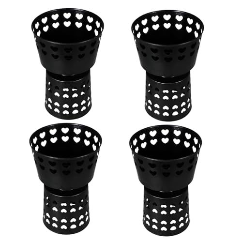 TOPPERFUN 4 Stück Blume Feste Basis Vase Werkzeug Einmachgläser Lieferungen Für Den Blumenladen Blumenstrauß Untere Basis Blume Implementieren Blumen-Liner Plastik Black von TOPPERFUN