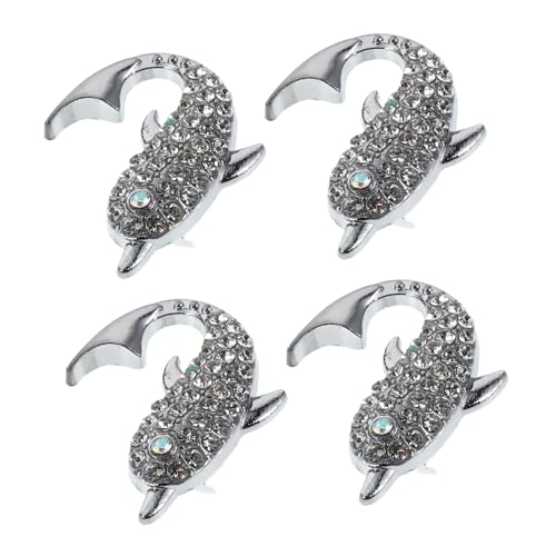 TOPPERFUN 4 Stück Dolphin Möbelgriffe mit Kristallverzierung American Style Single-hole Schubladengriffe aus Langlebiger Legierung Kindersicher mit Glatten Kanten für Kinderzimmer Kommoden TOPPERFUN 4 Stück Dolphin Möbelgriffe mit Kristallverzierung American Style Single-hole Schubladengriffe aus Langlebiger Legierung Kindersicher mit Glatten Kanten für Kinderzimmer Kommoden von TOPPERFUN