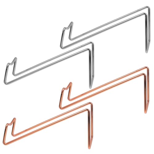 TOPPERFUN 4 Stück Flaschenregal aus Metall Weinregale Weinflaschenständer Flaschenständer zum Ausstellen Weinanzeige flaschenhalter Modernes Metall -Display -Rack Eisen von TOPPERFUN
