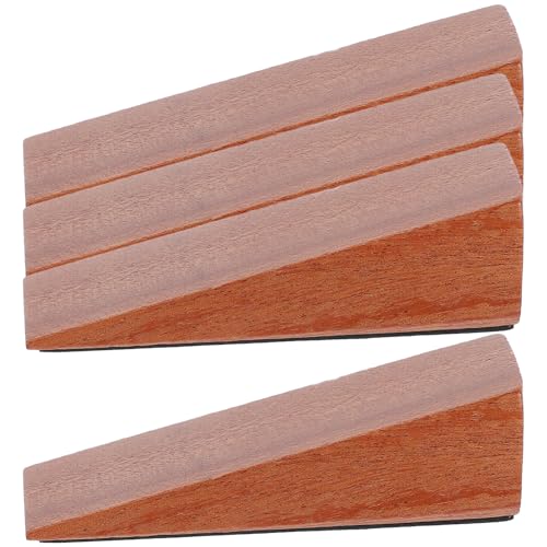 TOPPERFUN 4 Stück Holz Türstopper Rutschfester Keil Türblock Sicherheits Türhalter Dreiecksform für Büro und Zuhause und Installieren ohne Bohren Khaki TOPPERFUN 4 Stück Holz Türstopper Rutschfester Keil Türblock Sicherheits Türhalter Dreiecksform für Büro und Zuhause und Installieren ohne Bohren Khaki von TOPPERFUN