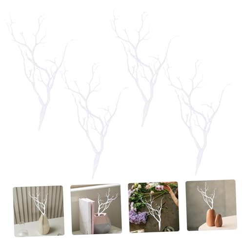 TOPPERFUN 4 Stück Künstliche Geweih-deko Äste Weiß Handgefertigte Simulationszweige aus Naturnahe DIY Zweige für Innenbereich - Weihnachts Halloween-Dekoration TOPPERFUN 4 Stück Künstliche Geweih-deko Äste Weiß Handgefertigte Simulationszweige aus Naturnahe DIY Zweige für Innenbereich - Weihnachts Halloween-Dekoration von TOPPERFUN