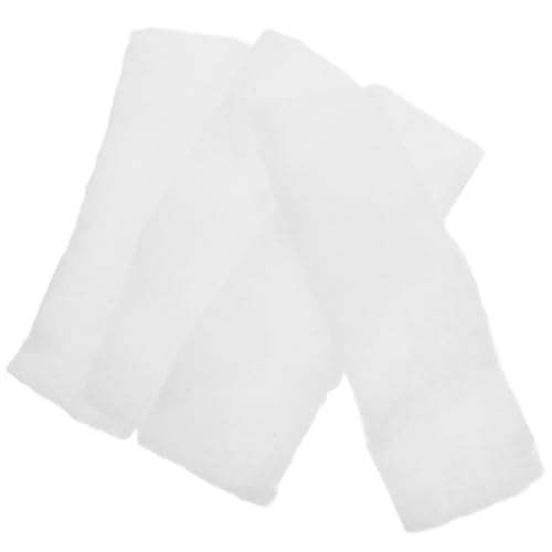 TOPPERFUN 4 Stück Luftbratenfilter Filtereinsätze für Töpfe Schwammfilterpads Filtersieb der Fritteuse Ersatzfilter für Heißluftfritteusen Schwammkissen für Filter Filterkissen Weiß von TOPPERFUN