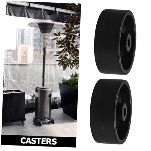TOPPERFUN 4 Stück Outdoor Heizstrahler Ersatzräder für Patio Heizer Schwerlast Lenkrollen für Gas Heizstrahler Trolley Zubehör Robuste Wetterfeste Räder von TOPPERFUN