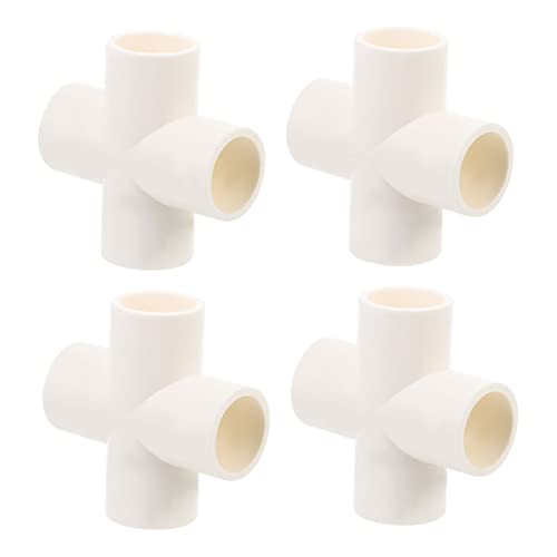 TOPPERFUN 4 Stück PVC Vier Adapter Fitting für Wasserrohre Teiliges Hochbelastbare PVC Verbindungen für Stabile Rohrinstallationen Temperaturebeständig und UV Resistent TOPPERFUN 4 Stück PVC Vier Adapter Fitting für Wasserrohre Teiliges Hochbelastbare PVC Verbindungen für Stabile Rohrinstallationen Temperaturebeständig und UV Resistent von TOPPERFUN