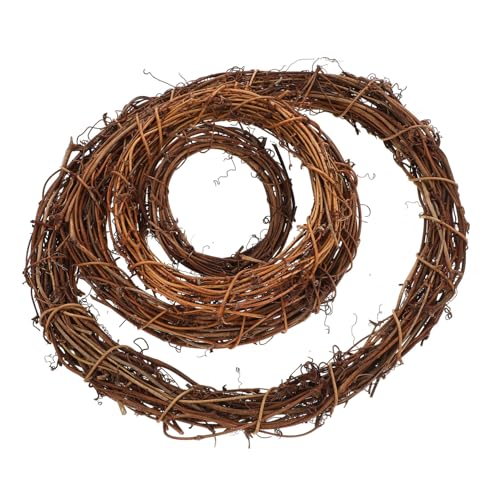 TOPPERFUN 4 Stück Rattan Kranz DIY Weihnachtsdeko Handgefertigter Rattan Ring für Tür Umweltfreundliche Naturmaterialien für Festliche Anlässe und Wohnaccessoires TOPPERFUN 4 Stück Rattan Kranz DIY Weihnachtsdeko Handgefertigter Rattan Ring für Tür Umweltfreundliche Naturmaterialien für Festliche Anlässe und Wohnaccessoires von TOPPERFUN