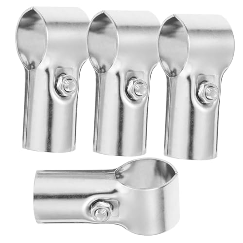 TOPPERFUN 4 Stück Teiliges Edelstahl Zwei wege Rohrverbinder Rostfrei Korrosionsbeständig Geeignet für Gewächshausregale und Wäschetrockner Einfache Verbindung Unterschiedlicher von TOPPERFUN