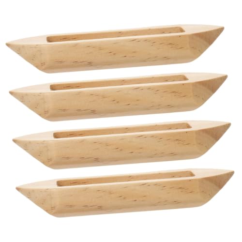 TOPPERFUN 4 Stück Teiliges Mini Holzboot Modell aus Stabilem Holz Handgeschnitzte Kanus als Nautische Dekoration für Wohnzimmer Büro Bücherregal und Schreibtisch Formbeständig Vielseitig TOPPERFUN 4 Stück Teiliges Mini Holzboot Modell aus Stabilem Holz Handgeschnitzte Kanus als Nautische Dekoration für Wohnzimmer Büro Bücherregal und Schreibtisch Formbeständig Vielseitig von TOPPERFUN