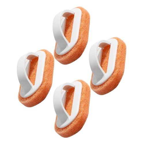 TOPPERFUN 4 Stück Teiliges Reinigungsbürsten mit Ergonomischem Griff für Küche und Bad PP Scrubber für Geschirr Töpfe Fliesen Badewanne Langlebig und Vielseitig Einsetzbar von TOPPERFUN