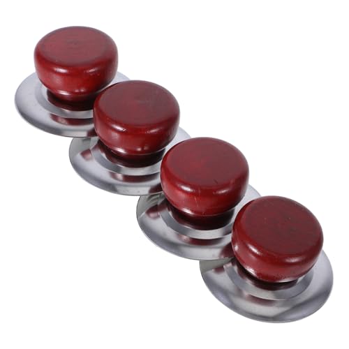 TOPPERFUN 4 Stück Topfdeckelgriff Pfannendeckelknopf Hitzebeständiger Topfdeckelknopf Ersatz Topfdeckelknopf Universal Topfdeckelknopf Pfannendeckelgriff Universal Topfgriff von TOPPERFUN