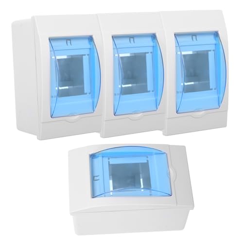 TOPPERFUN 4 Stück Verteilerkasten Stromkreise mit Transparenter Abdeckung Schutzbox für Elektroinstallation Büro und Industrie TOPPERFUN 4 Stück Verteilerkasten Stromkreise mit Transparenter Abdeckung Schutzbox für Elektroinstallation Büro und Industrie von TOPPERFUN