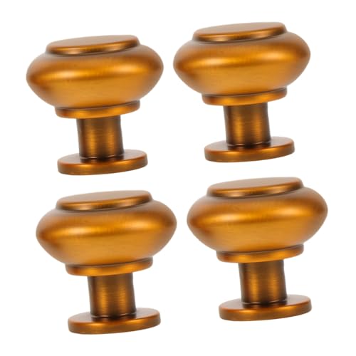 TOPPERFUN 4 Stück Vintage Möbelgriff aus Zinklegierung Einloch Schubladengriffe für Küchenschränke und Kleiderschränke Robuste Einfache Montage Vielseitig für Klassische und Moderne von TOPPERFUN