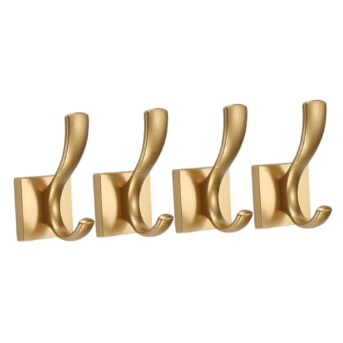 TOPPERFUN 4 Stück Wandhaken für Handtücher und Kleidung Goldfarbene Metallhaken für Schlüssel Regenschirme Praktische Aufbewahrungslösungen für Bad Küche Schlafzimmer und Flur TOPPERFUN 4 Stück Wandhaken für Handtücher und Kleidung Goldfarbene Metallhaken für Schlüssel Regenschirme Praktische Aufbewahrungslösungen für Bad Küche Schlafzimmer und Flur von TOPPERFUN