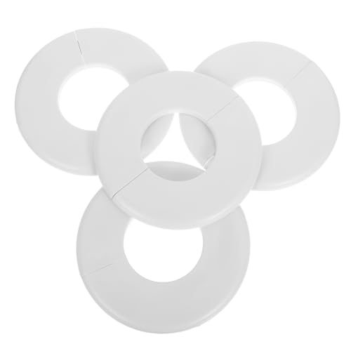 TOPPERFUN 4 Stück Wandlochabdeckung Ersatz Abs Flansch Runde Rosettenplatte für Verschiedene Rohre für Pools und TOPPERFUN 4 Stück Wandlochabdeckung Ersatz Abs Flansch Runde Rosettenplatte für Verschiedene Rohre für Pools und von TOPPERFUN