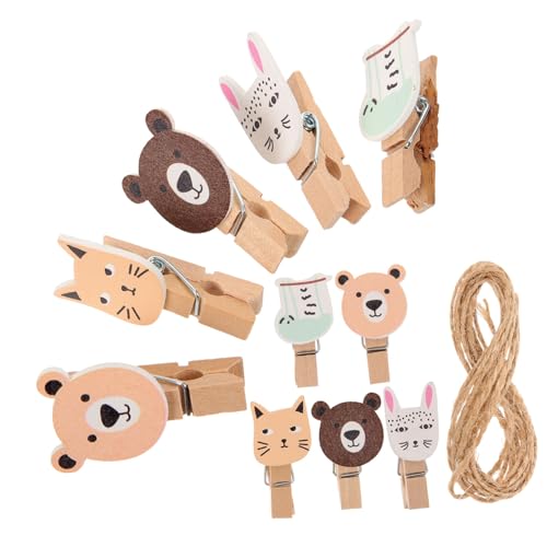 TOPPERFUN 40stücke Cartoon-fotoclips Aus Holz Bildhalter Fotoclips Verschlussclips Heimhandwerk Wanddekoration Für Memos Fotos Notizen Papier TOPPERFUN 40stücke Cartoon-fotoclips Aus Holz Bildhalter Fotoclips Verschlussclips Heimhandwerk Wanddekoration Für Memos Fotos Notizen Papier von TOPPERFUN