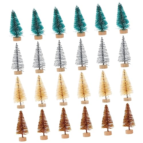 TOPPERFUN 48 Stück Weihnachtsbaum Dekoration Weihnachtsbaum Zubehör für Schreibtisch Kreative Tischdeko für Zuhause Büro von TOPPERFUN