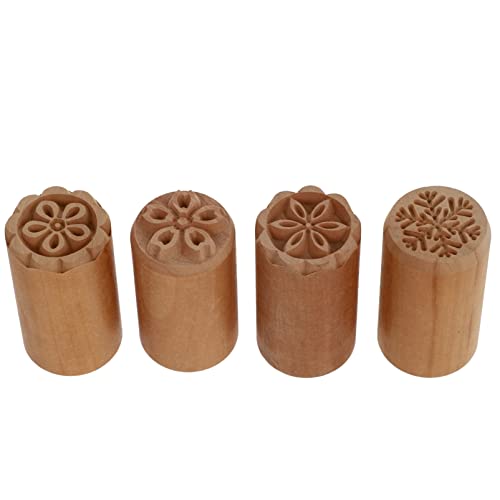 TOPPERFUN 4Stücke Holz Mondkuchen Stempel Teilig Praktische Backform für Mondkuchen Kuchen und Gebäck Muster und Langlebige für DIY Backprojekte TOPPERFUN 4Stücke Holz Mondkuchen Stempel Teilig Praktische Backform für Mondkuchen Kuchen und Gebäck Muster und Langlebige für DIY Backprojekte von TOPPERFUN