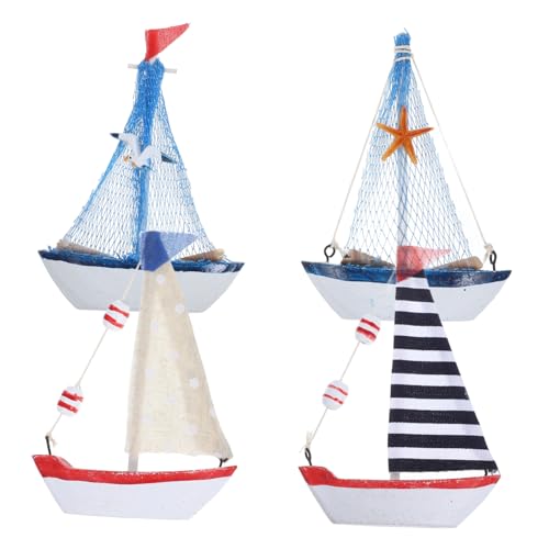 TOPPERFUN 4stücke Mini Segelboot-Ornament Kleines Deko-segelboot-Modell Nautische Wohndekoration Tischdekoration Für Haus Auto Büro Schlafzimmer TOPPERFUN 4stücke Mini Segelboot-Ornament Kleines Deko-segelboot-Modell Nautische Wohndekoration Tischdekoration Für Haus Auto Büro Schlafzimmer von TOPPERFUN