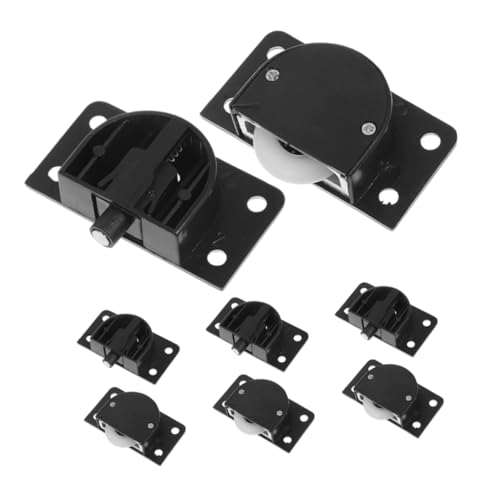 TOPPERFUN 4er Set Robuste Kunststoffrollen für Kleiderschränke Vintage Design Leise und Installieren für Schranktüren und Möbel von TOPPERFUN