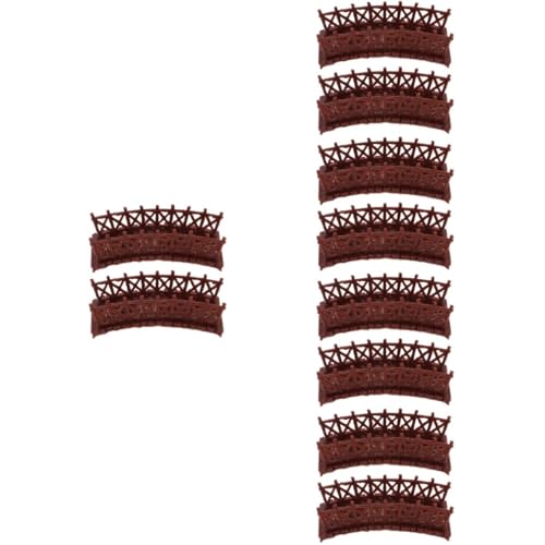 TOPPERFUN 5 Sätze Miniatur-archbrücke Deko Stabilem Vintage Gartenbrücke Modell Filigrane Micro-landschaftsfigur Für Miniaturgärten Puppenhaus Bonsai-Accessoire Detailreiche 2 Stück * 5 von TOPPERFUN