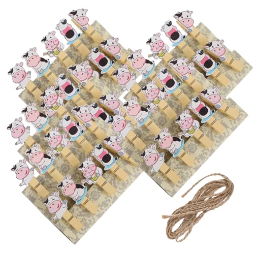 TOPPERFUN 5 Stück Holz Fotoclips Kuh Design Dekorative Bilderklammern Leicht Und Bruchfest Für Selbstgemacht Bastelprojekte Memo Ordner Für Innenräume Und Feiern TOPPERFUN 5 Stück Holz Fotoclips Kuh Design Dekorative Bilderklammern Leicht Und Bruchfest Für Selbstgemacht Bastelprojekte Memo Ordner Für Innenräume Und Feiern von TOPPERFUN