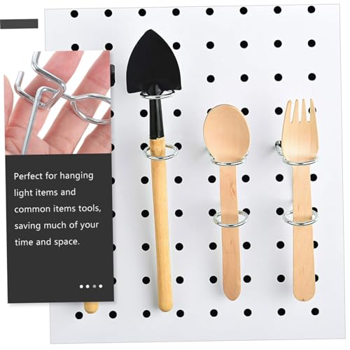 TOPPERFUN 5 Stück Metall Pegboard Halter Schraubendreherhalter Werkzeughaken für Werkstatt Küche Büro und Einzelhandel Stabile Metallkonstruktion Passend für Standard Lochwände von TOPPERFUN