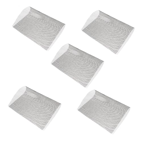 TOPPERFUN 5 Stück Teiliges Edelstahldrahtgewebe Pflanzentopf Abflussloch sieb Bodenschutz für Blumentöpfe und Bonsai mit Verbesserter Drainage und Bodenverlustverhinderung Geeignet für von TOPPERFUN
