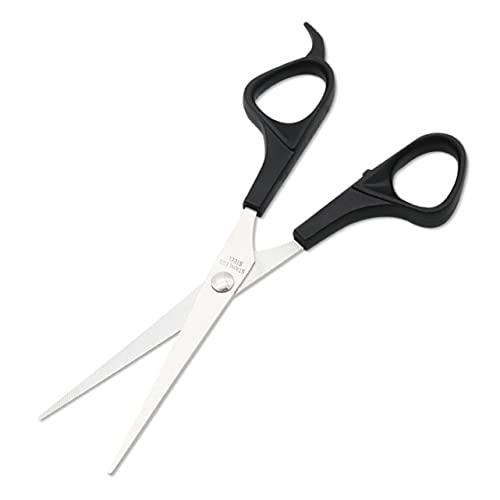 TOPPERFUN 5 Stück Teiliges Friseurscheren aus Professionelle Haarschneideschere für Salon und Zuhause Leicht und Langlebig Schwarz von TOPPERFUN