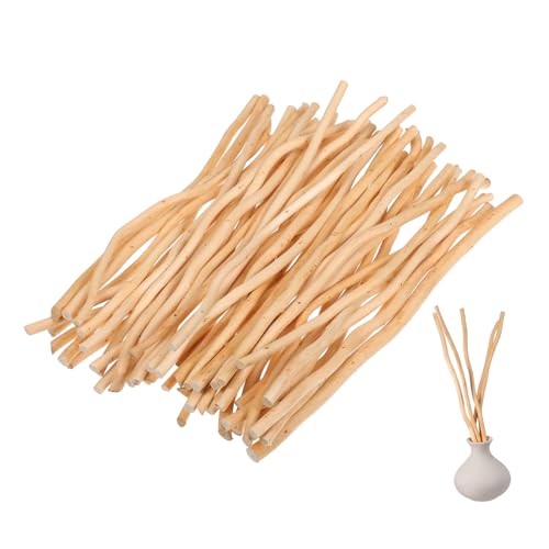 TOPPERFUN 50 Stück Natürliche Holzstäbe Lang mit Rinde Robuste DIY Holzstäbe und Zweige für Basteln zum Gestalten von Wand Foto-requisiten von TOPPERFUN