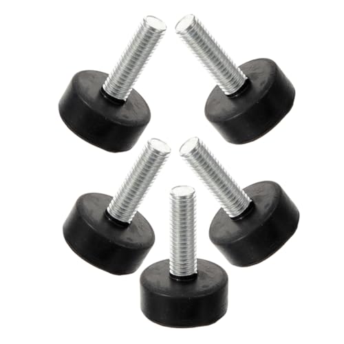 TOPPERFUN 5stücke Verstellbare Gummifüße Mit Schrauben Möbelgleiter Höhenverstellbar rutschfeste Möbelfüße Für Stabilität Und Langlebigkeit Für Tische Und Schränke von TOPPERFUN