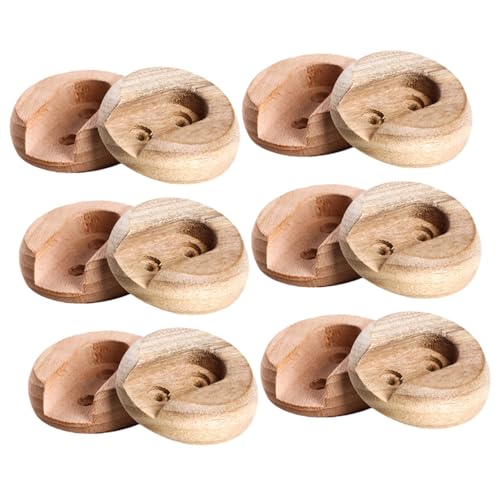 TOPPERFUN 6 Paare Holz Kleiderstangenhalter Robuste Wandbefestigung für Kleiderstangen Installieren Langlebig und für Schränke und Garderoben von TOPPERFUN