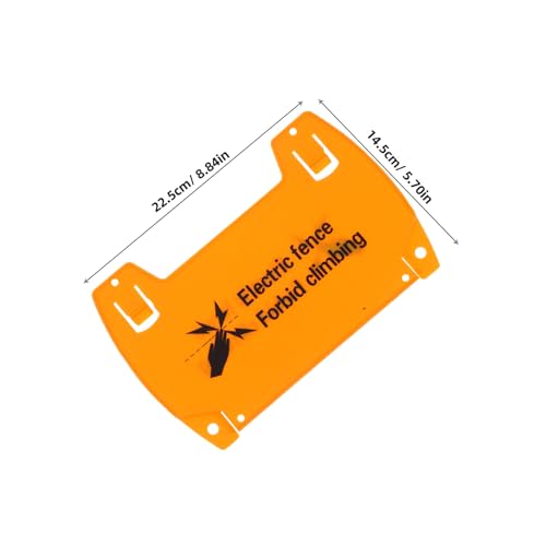 TOPPERFUN 6 Stück Teiliges Elektrisches Zaunschild aus Wetterfestem Kunststoff Einfach zu Montieren Klare Warnung Nicht Klettern für Außenbereich Robustes Sicherheitszeichen für Garten und von TOPPERFUN