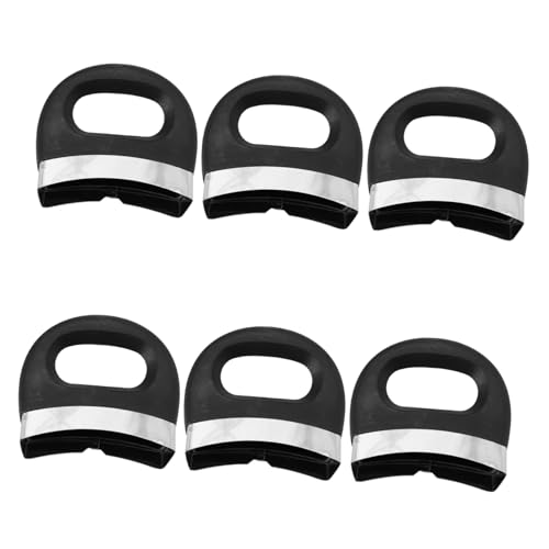 TOPPERFUN 6 Stück Teiliges Topf Ohr Ersatzgriffe aus Hitzebeständigem Bakelit und Edelstahl Korrosionsbeständig Rutschfester Griff Kompatibel mit Induktionsherd töpfen für Suppentopf Wok von TOPPERFUN