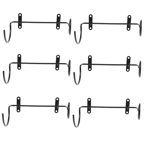 TOPPERFUN 6 Stück Wandmontierter Weinflaschenhalter aus Teiliges für Stilvolle Präsentation für Bar Wohnzimmer und Weinkeller Platzsparend Installieren von TOPPERFUN