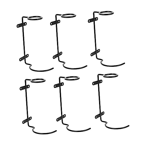 TOPPERFUN 6Stücke Teiliges Wandmontiertes Weinregal Aus Robuste Weinflaschen Anzeigehalter Für Zuhause Bar Und Weinkeller Stilvolles Design Platzsparend Und Langlebig von TOPPERFUN