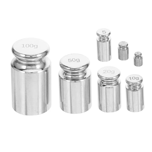 TOPPERFUN 7 Teiliges Präzisions Kalibriergewichte Set 1 G/2 G/5 G/10 G/20 G/50 G/100 G Stahl Grammwaage Gewichte Für Die Schmuckherstellung Und Laborbedarf TOPPERFUN 7 Teiliges Präzisions Kalibriergewichte Set 1 G/2 G/5 G/10 G/20 G/50 G/100 G Stahl Grammwaage Gewichte Für Die Schmuckherstellung Und Laborbedarf von TOPPERFUN