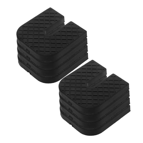 TOPPERFUN 8 Stück Geräuschdichtes Pad Geräuschreduzierungspads Antivibrationspads Klimaanlage Matte vibrationsdämpfende Pads Vibrationsisolator-Pads Antivibrationsmatten Gummi Schwarz von TOPPERFUN