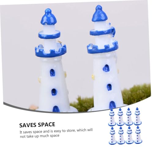TOPPERFUN 8 Stück Teiliges Mini Leuchtturm Langlebigem Material Mediterrane Tischdekoration Liebevoll Gestaltete Nachbildung für Mikrolandschaften und Kindgerechtes TOPPERFUN 8 Stück Teiliges Mini Leuchtturm Langlebigem Material Mediterrane Tischdekoration Liebevoll Gestaltete Nachbildung für Mikrolandschaften und Kindgerechtes von TOPPERFUN