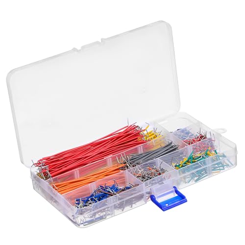 TOPPERFUN 840 Stk. Teiliges Breadboard Jumper Wire Kit aus Aluminium Flexible Lötfreie Steckbrücken Drähte in Verschiedenen Farben und Längen Robustes Kabelset für Elektronische Schaltungen TOPPERFUN 840 Stk. Teiliges Breadboard Jumper Wire Kit aus Aluminium Flexible Lötfreie Steckbrücken Drähte in Verschiedenen Farben und Längen Robustes Kabelset für Elektronische Schaltungen von TOPPERFUN