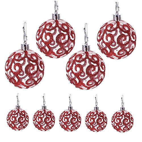 TOPPERFUN 9 Stück Teiliges Weihnachtsbaumkugeln mit Design und Bunten Mustern für Festliche Dekorationen Ihrem Zuhause oder Geschäft TOPPERFUN 9 Stück Teiliges Weihnachtsbaumkugeln mit Design und Bunten Mustern für Festliche Dekorationen Ihrem Zuhause oder Geschäft von TOPPERFUN