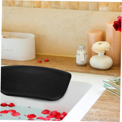 TOPPERFUN Abnehmbares Badewannenkissen mit Pu Bezug Ergonomische Nackenstütze Komfortabel Atmungsaktiv rutschfest für Entspannende Wellnessbäder und Duschen von TOPPERFUN